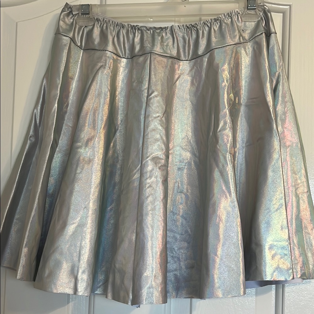 Silver Metallic Skirt